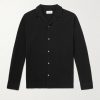 Camp-Collar Cotton-Piqué Shirt Camp-Collar Cotton-Piqué Shirt