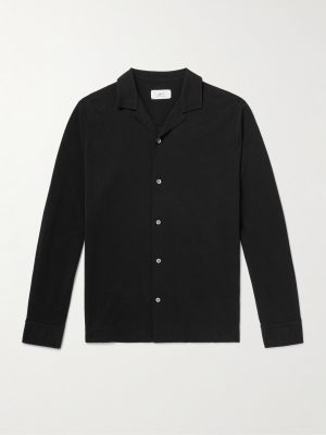 Camp-Collar Cotton-Piqué Shirt Camp-Collar Cotton-Piqué Shirt