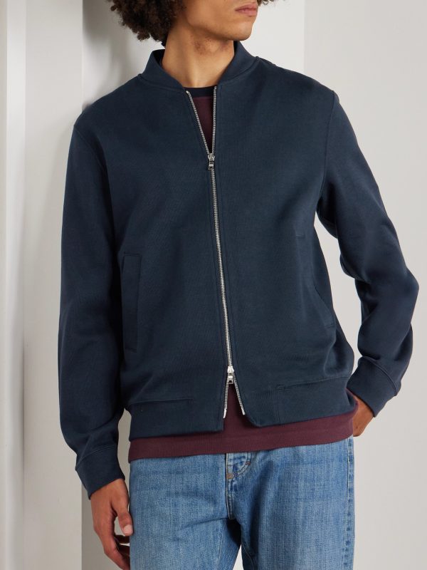 Cotton Zip-Up Sweatshirt - FR Cotton Zip-Up Sweatshirt - FR