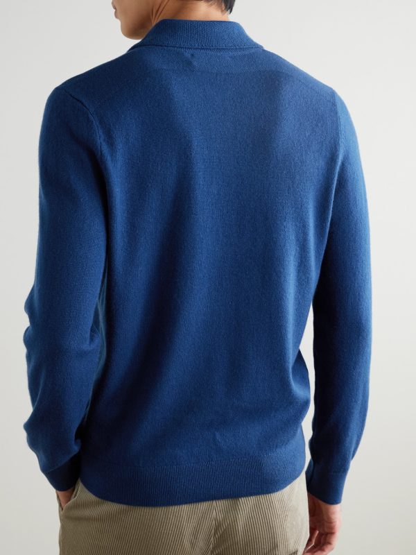 Wool and Cashmere-Blend Polo Shirt - BK Wool and Cashmere-Blend Polo Shirt - BK