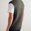 Wool and Cashmere-Blend Sweater Vest - BK Wool and Cashmere-Blend Sweater Vest - BK