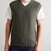 Wool and Cashmere-Blend Sweater Vest - FR Wool and Cashmere-Blend Sweater Vest - FR