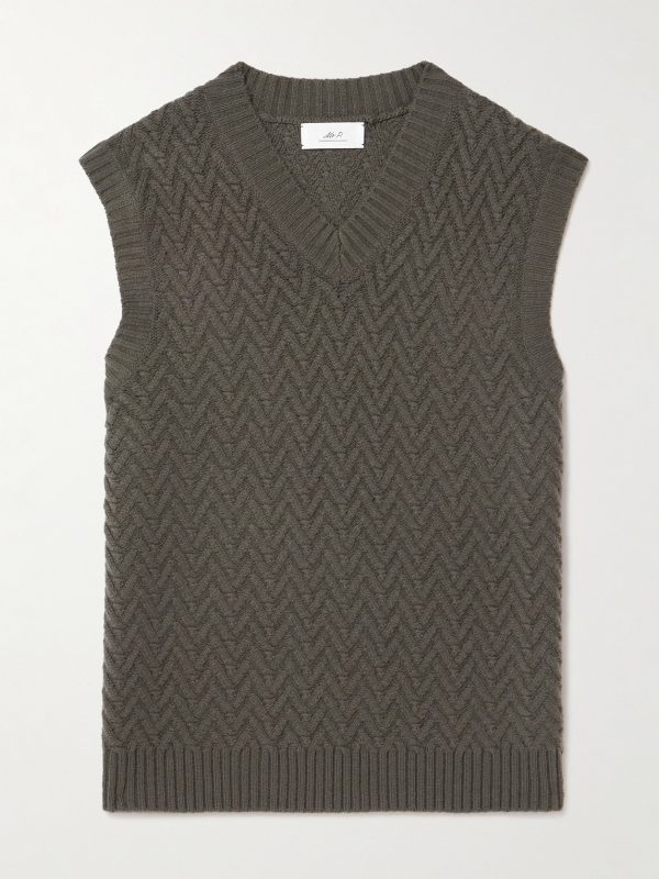 Wool and Cashmere-Blend Sweater Vest Wool and Cashmere-Blend Sweater Vest