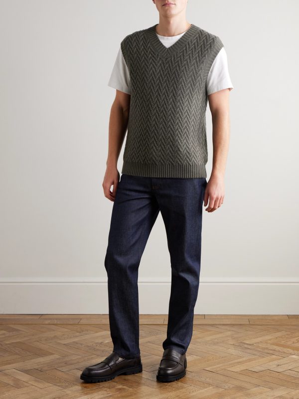 Wool and Cashmere-Blend Sweater Vest - OU Wool and Cashmere-Blend Sweater Vest - OU