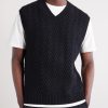 Wool and Cashmere-Blend Sweater Vest - FR Wool and Cashmere-Blend Sweater Vest - FR