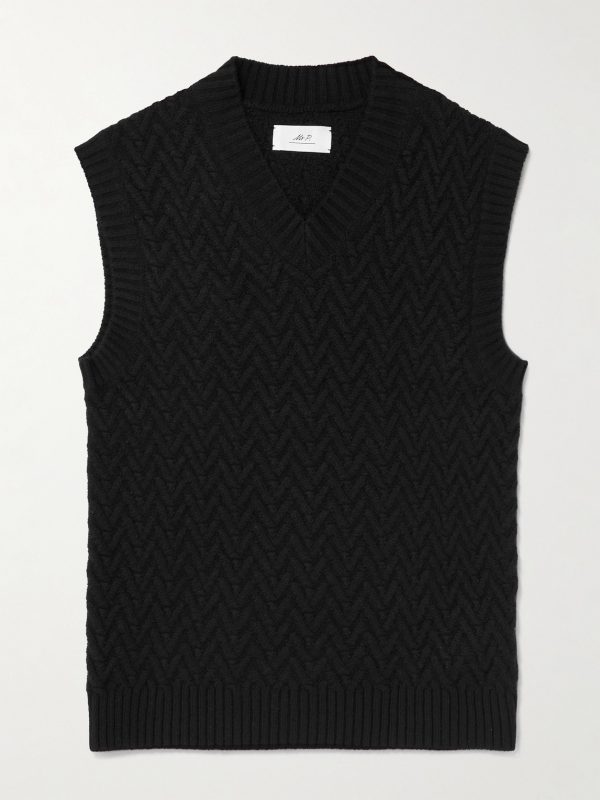 Wool and Cashmere-Blend Sweater Vest Wool and Cashmere-Blend Sweater Vest