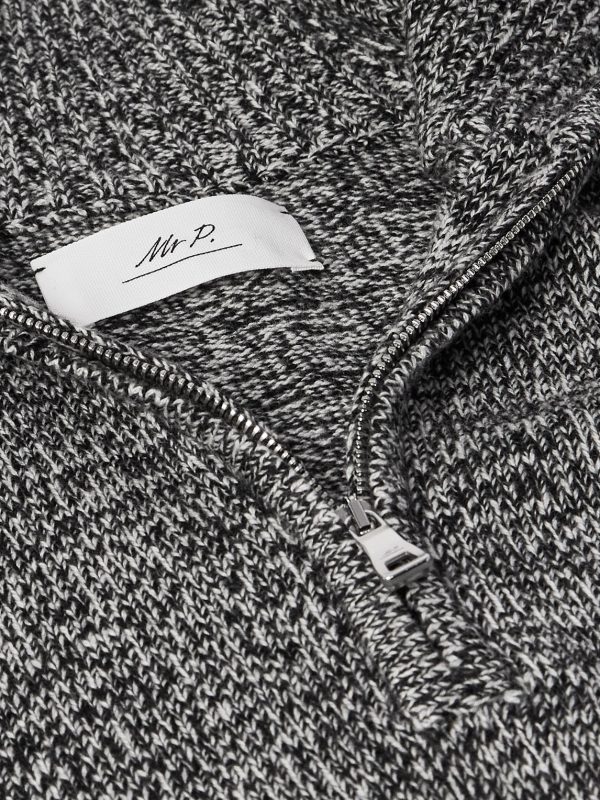Wool and Cashmere-Blend Half-Zip Sweater - CU