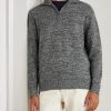 Wool and Cashmere-Blend Half-Zip Sweater - FR