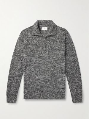 Wool and Cashmere-Blend Half-Zip Sweater