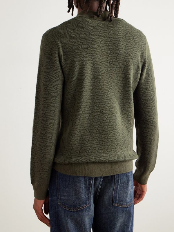 Knitted Wool and Cashmere-Blend Sweater - BK