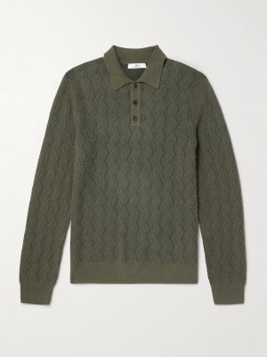 Knitted Wool and Cashmere-Blend Sweater Knitted Wool and Cashmere-Blend Sweater
