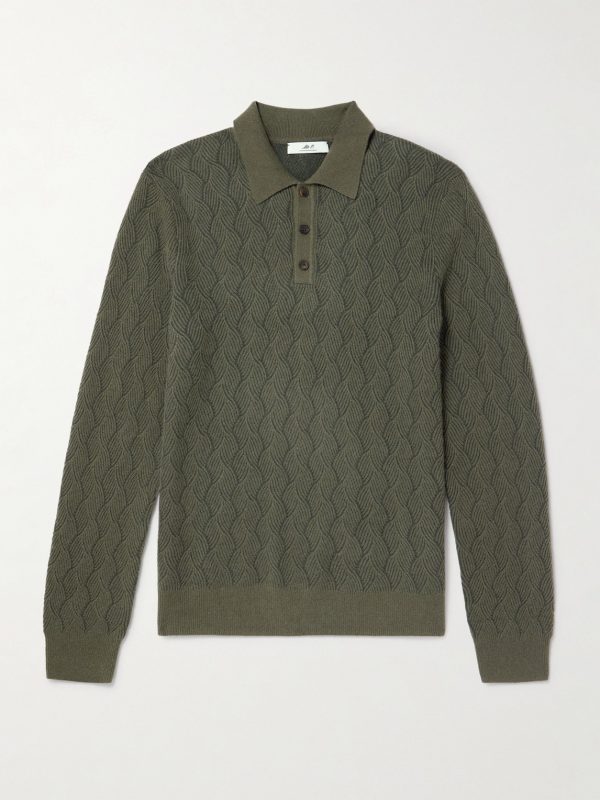Knitted Wool and Cashmere-Blend Sweater
