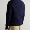 Ribbed Wool and Cashmere-Blend Half-Zip Sweater - BK Ribbed Wool and Cashmere-Blend Half-Zip Sweater - BK