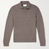 Wool and Cashmere-Blend Jacquard Polo Shirt