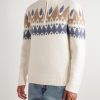 Geo Fair Isle Wool and Cashmere-Blend Half-Zip Sweater - FR Geo Fair Isle Wool and Cashmere-Blend Half-Zip Sweater - FR
