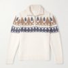Geo Fair Isle Wool and Cashmere-Blend Half-Zip Sweater Geo Fair Isle Wool and Cashmere-Blend Half-Zip Sweater