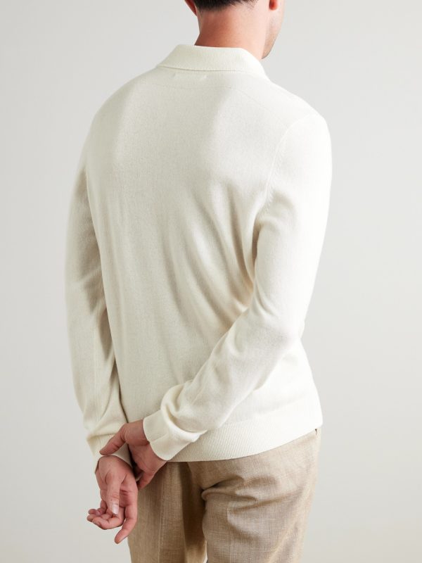 Wool and Cashmere-Blend Polo Shirt - BK