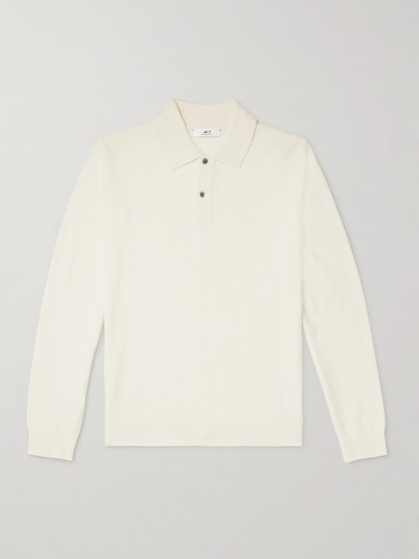Wool and Cashmere-Blend Polo Shirt
