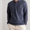 Wool and Cashmere-Blend Polo Shirt - FR Wool and Cashmere-Blend Polo Shirt - FR
