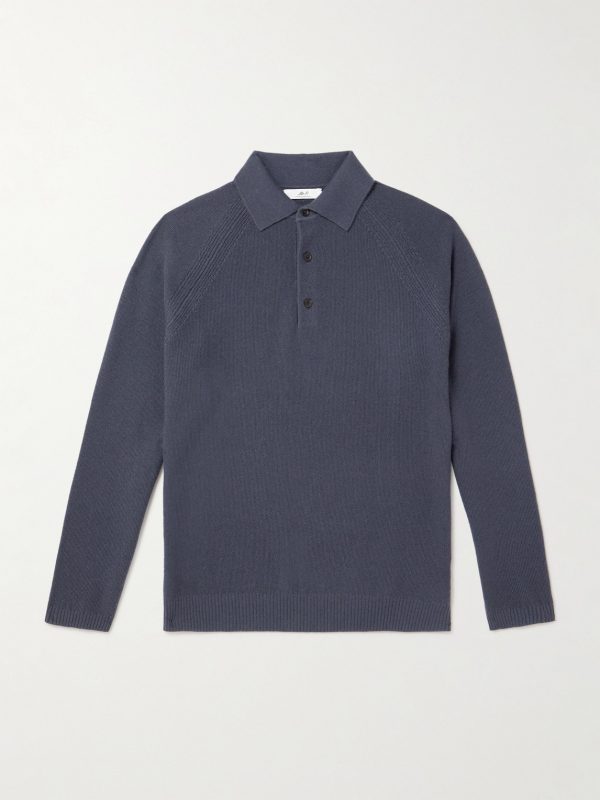 Wool and Cashmere-Blend Polo Shirt Wool and Cashmere-Blend Polo Shirt