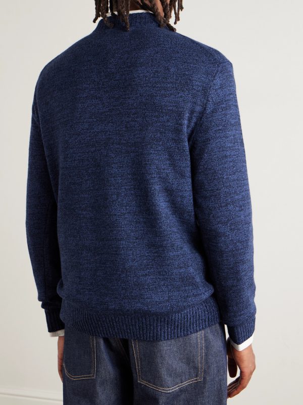 Wool and Cashmere-Blend Sweater - BK Wool and Cashmere-Blend Sweater - BK