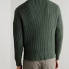 Ribbed Wool and Cashmere-Blend Half-Zip Sweater - BK Ribbed Wool and Cashmere-Blend Half-Zip Sweater - BK