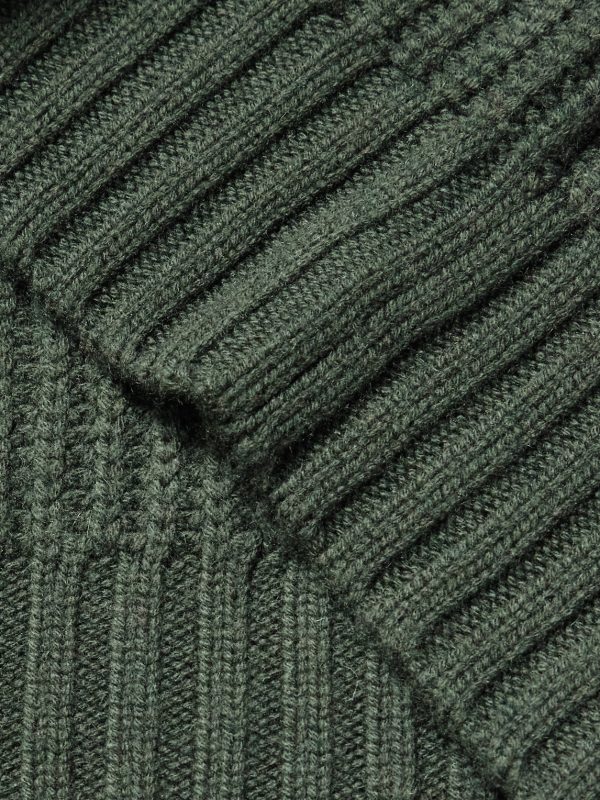 Ribbed Wool and Cashmere-Blend Half-Zip Sweater - E1 Ribbed Wool and Cashmere-Blend Half-Zip Sweater - E1