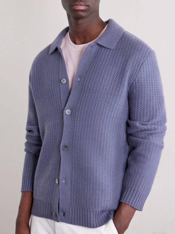 Textured Wool and Cashmere-Blend Overshirt - CU Textured Wool and Cashmere-Blend Overshirt - CU