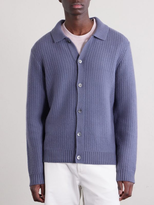Textured Wool and Cashmere-Blend Overshirt - FR Textured Wool and Cashmere-Blend Overshirt - FR