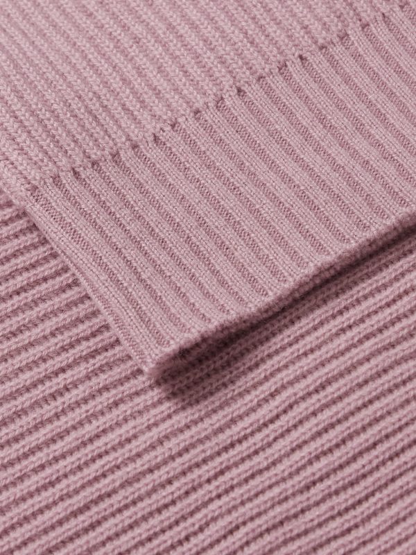 Ribbed Cashmere Polo Shirt - E1 Ribbed Cashmere Polo Shirt - E1