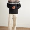 Geo Intarsia-Knit Wool and Cashmere-Blend Sweater - OU Geo Intarsia-Knit Wool and Cashmere-Blend Sweater - OU