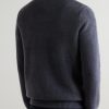 Textured-Cashmere Polo Shirt - BK