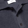 Textured-Cashmere Polo Shirt - CU