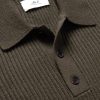 Ribbed Cashmere Polo Shirt - CU Ribbed Cashmere Polo Shirt - CU