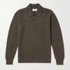 Ribbed Cashmere Polo Shirt Ribbed Cashmere Polo Shirt