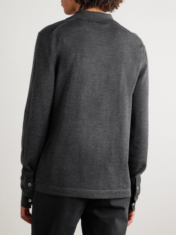 Merino Wool Polo Shirt - BK