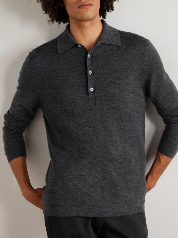 Merino Wool Polo Shirt - FR