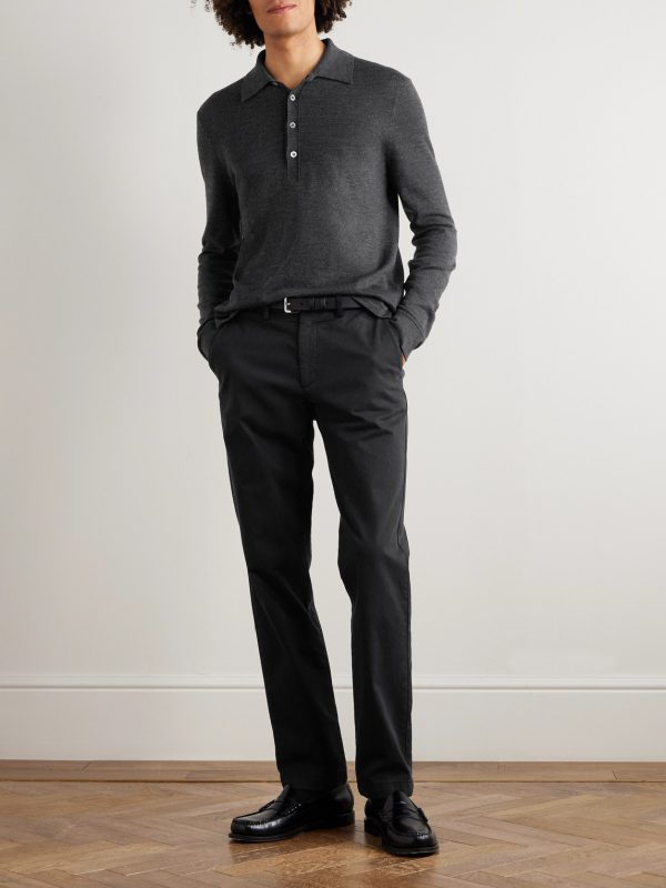 Merino Wool Polo Shirt - OU