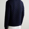 Cable-Knit Merino Wool Sweater - BK