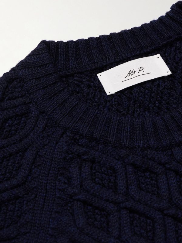 Cable-Knit Merino Wool Sweater - CU