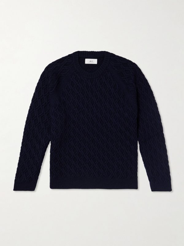 Cable-Knit Merino Wool Sweater