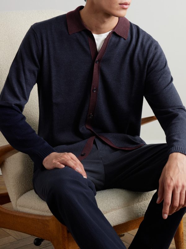 Two-Tone Merino Wool Shirt - FR Two-Tone Merino Wool Shirt - FR