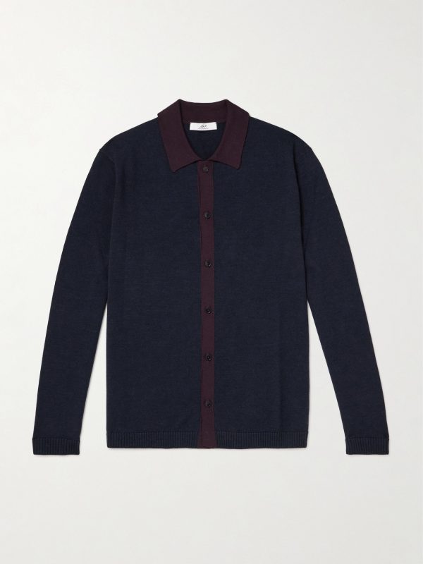 Two-Tone Merino Wool Shirt Two-Tone Merino Wool Shirt