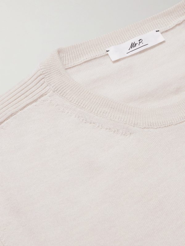 Rib-Detailed Merino Wool Sweater - CU Rib-Detailed Merino Wool Sweater - CU