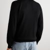 Merino Wool Mock-Neck Sweater - BK Merino Wool Mock-Neck Sweater - BK