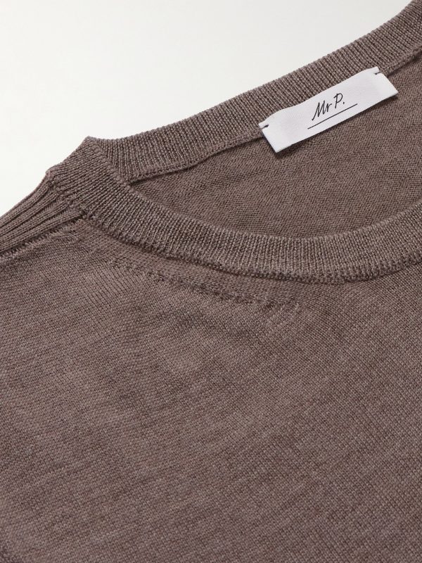 Ribbed Merino Wool T-Shirt - CU Ribbed Merino Wool T-Shirt - CU
