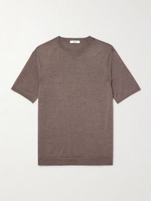 Ribbed Merino Wool T-Shirt