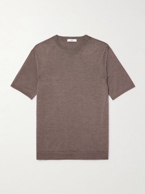 Ribbed Merino Wool T-Shirt Ribbed Merino Wool T-Shirt