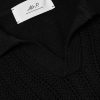 Open-Knit Wool Polo Shirt - CU