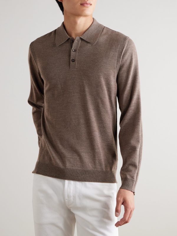 Merino Wool Polo Shirt - FR